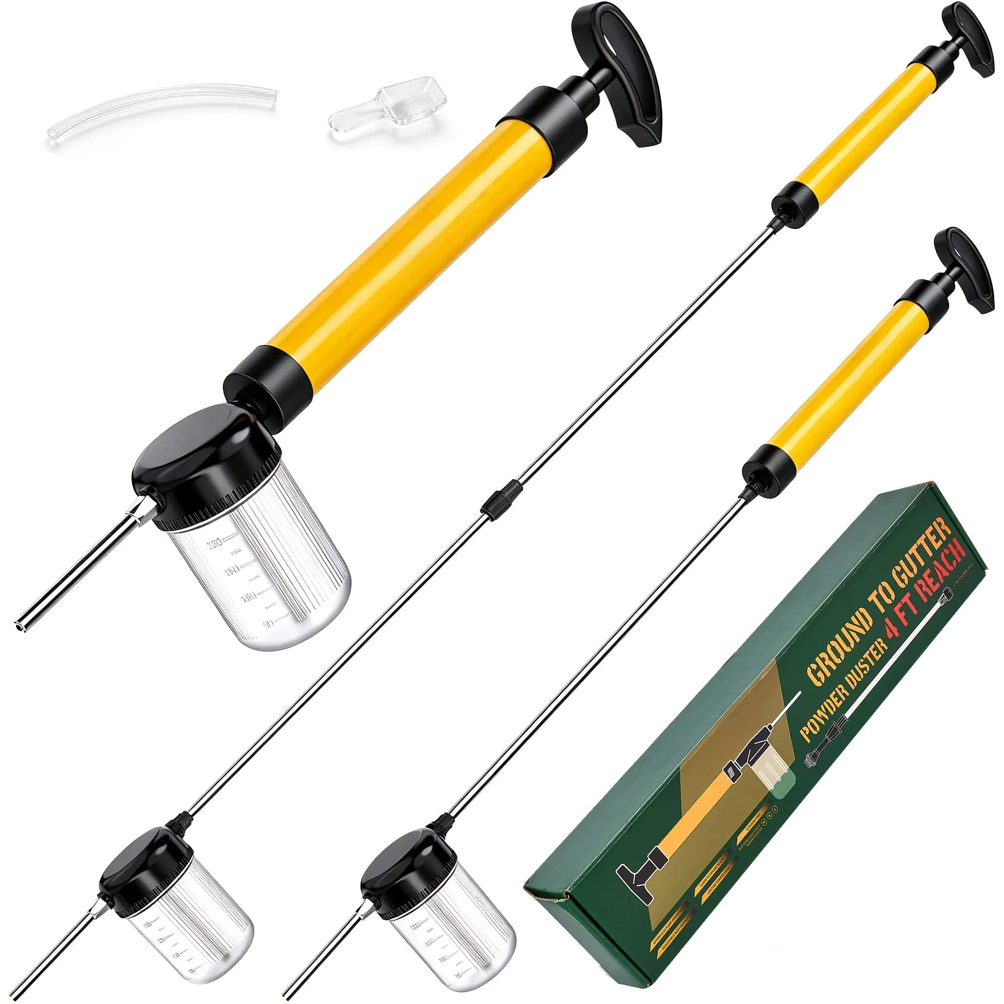 POMEADE Diatomaceous Earth Spray Duster - Adjustable Length Multi-Purpose Tool for Indoor, Outdoor Garden Use
