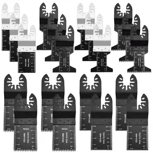 NEW 20Pcs Multitool Blades Sharp Oscillating Fast Cutting Saw Blades Quick Release Oscillating Blades For Wood Plastic Metal Cutting multi tool