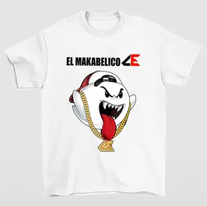 El Makabelico MB Ghost T-Shirt Featuring Bold Graphic Design for Fans