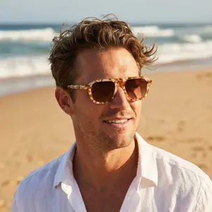 DIMA Cameo Sunglasses - Vintage Aviator Style Tinted Lenses UV400 Protection Unisex Bio-Acetate Frames for 2025 Summer Fashion, Cyber Monday, Black Friday , His and Hers Gifts , Christmas gifts