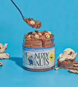 Cookies & Cream Skillet Cookie Peanut Butter Treat By Nerdy Nuts