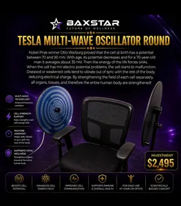👁️⚡ BAXSTAR TESLA MULTI-WAVE OSCILLATOR ROUND™ 𓂀⚡