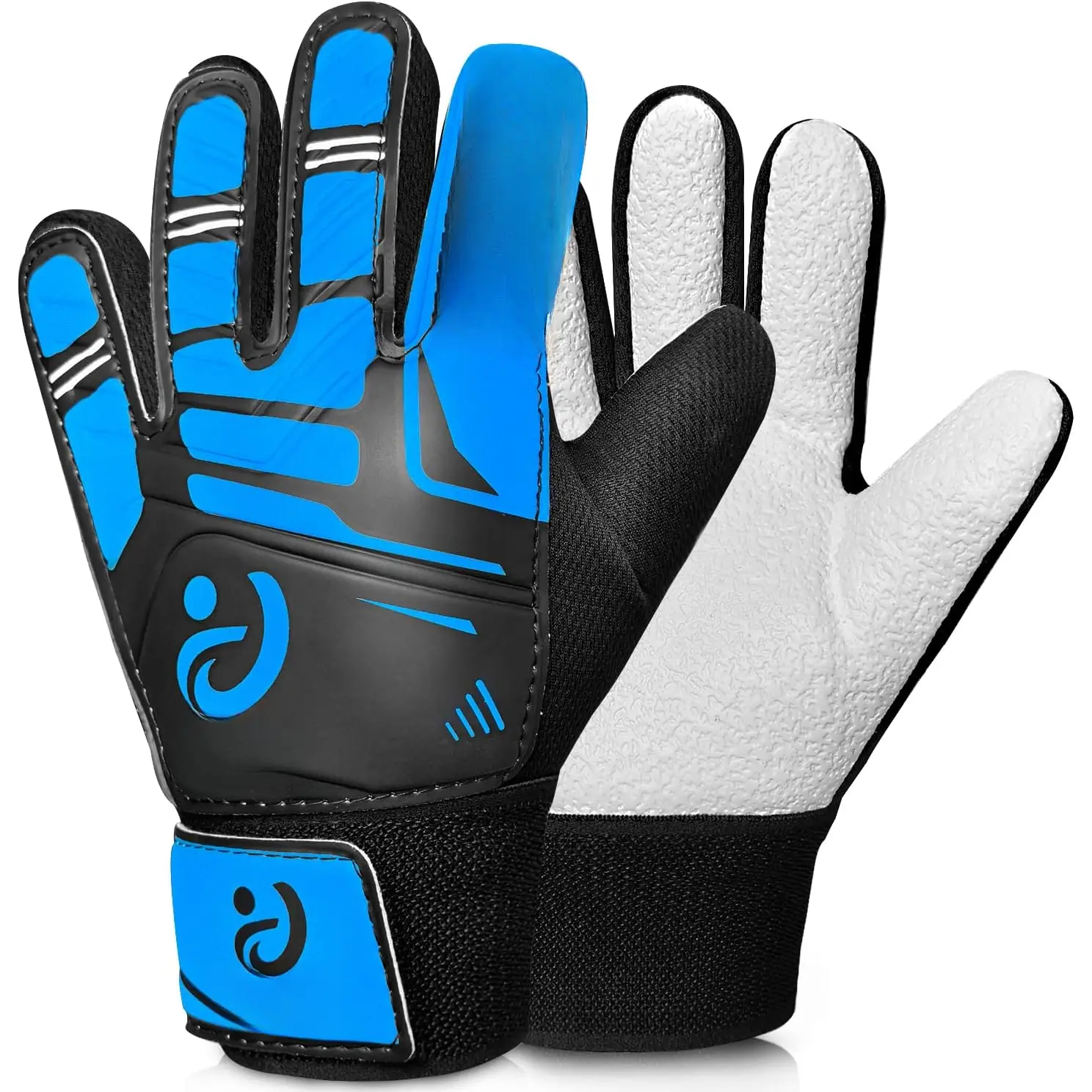 Soccer Goalie Gloves  Youth Goalkeeper Field Player Gloves Boys Girls  Grip Goal Keeper Glove  4-14  with Upgraded Anti-Skid Latex Palm