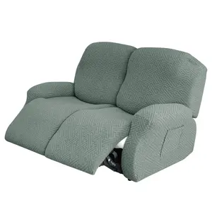2pc Waterproof Recliner Slipcover SetFlexible and soft slide sleeveFurniture protector with pocketSuitable for sofa office living room