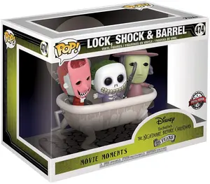 POP! Funko Movie Moments: Disney's The Nightmare Before Christmas - Lock,Shock & Barrel (Exclusive) #474