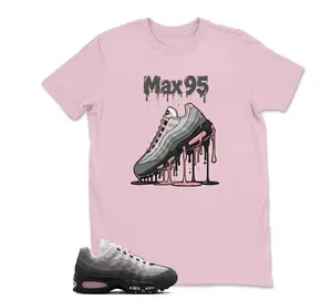 AM 95 Pink Foam Match Shirt, Dripping Shoe Graphic Tee, 90s HipHop Tee, Gift For Women and Men, Unisex T-Shirt, Cozy Gift
