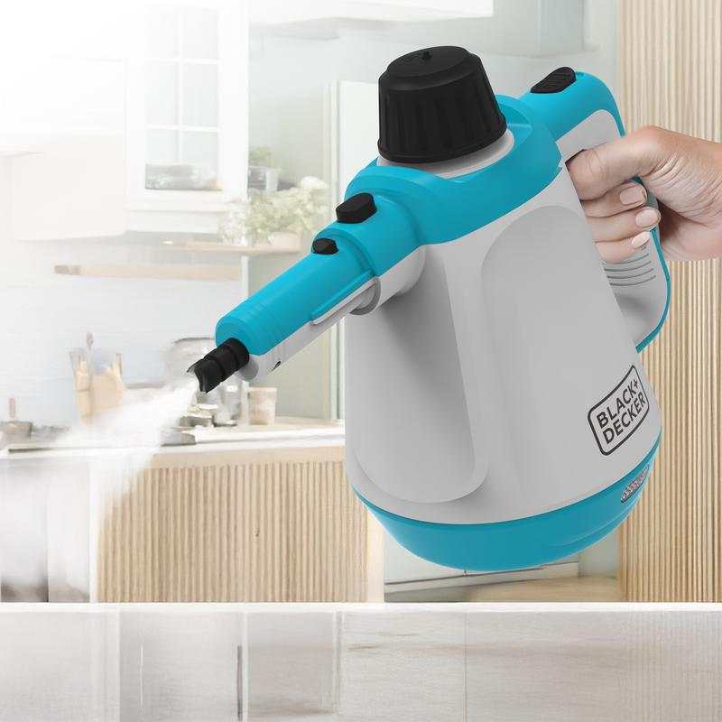 Black + Decker Multi-Use Steam Cleaner + Mop Combo - Versatile Cleaning Tool with Steam Function for Efficient Dirt Removal
