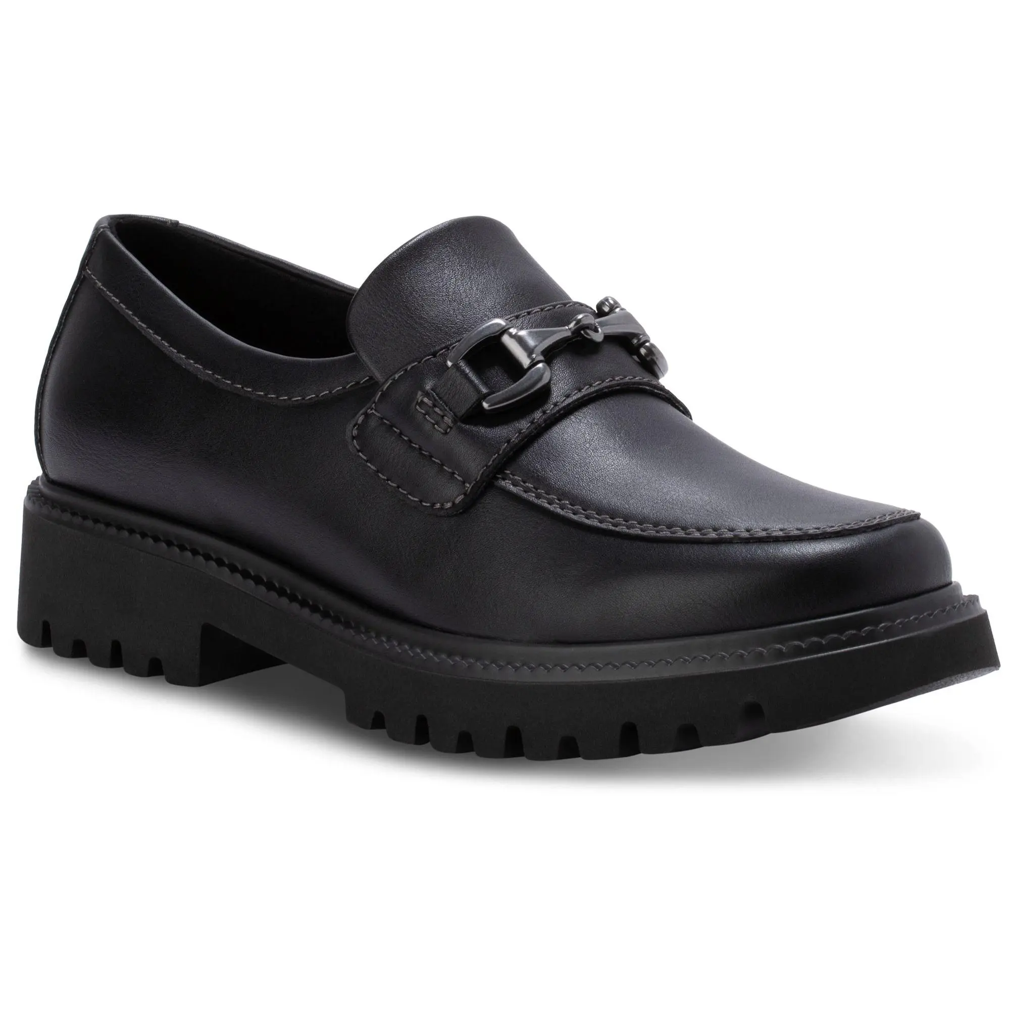 Eastland Lug Loafer with Brass Bit Detail - Lex i