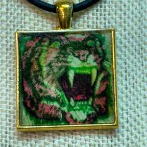 Tiger Cracker Jack Tattoo necklace or keychain