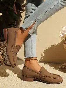 Spring New Women's Classic Vintage Dress Loafers, Versatile Office Shoes, Comfortable Casual Footwear, Stylish Ladies' Sneakers