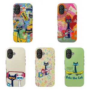 L-Pete the Cat – Groovy & Colorful Phone Case Collection| Fun Petee the Cat Art| Cover For iPhone 17 Pro Max 16 15 14 13 12 11 for Samsung S21 S22 S23 S24 S25 S26 Phone Case