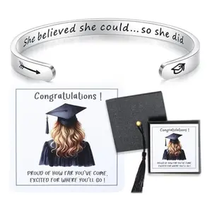 Graduation Cap Box Gift Set – Adjustable Bracelet for Class of 2026 Grads