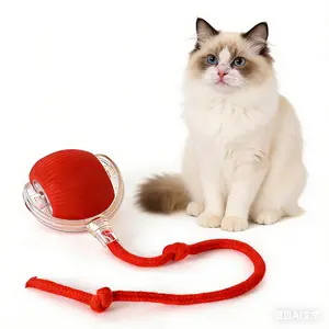 Automatic Interactive Cat Toy with Moving Tail, Smart Self-Rotating Chase Ball for Indoor Cats & Kittens, Durable Electronic Pet Play Toy for Exercise & Entertainment