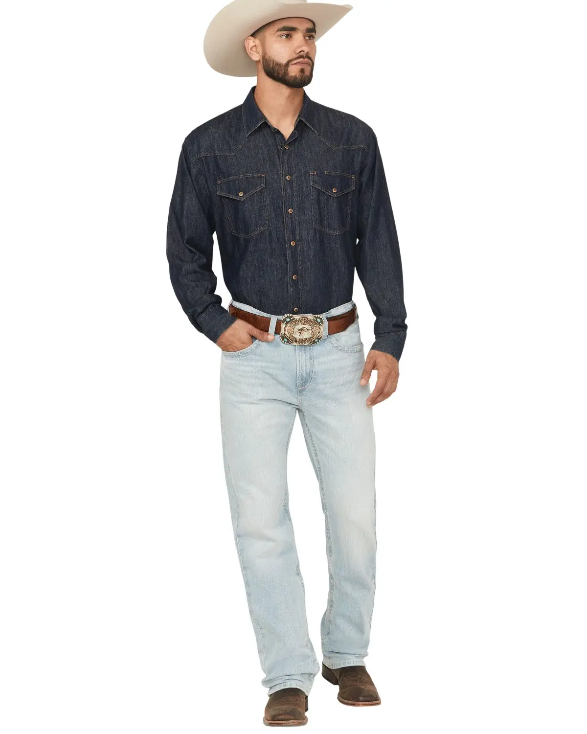 Ariat Men's Men'S M7 Clive Light Wash High Rise Slim Straight Stretch Denim - 10061742