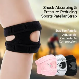 Adjustable Knee Brace for Men and Women - Sports Protective Gear with Side Stabilizers, Patella Gel Pads, and Upgraded Design
