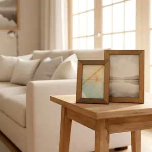 Vintage Wood Texture Real Wood Picture Frame, Weathered Texture Decorative Frame, Natural Art Photo Frame for Desk Bedroom Wall Desktop, Wooden Framed