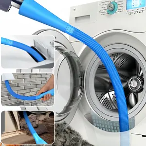 LMMAKE Dryer Vent Cleaner Kit with Universal Connector for All Vacuum Cleaners and Hose Attachments - Flexible Suction Settings & Safety Solution