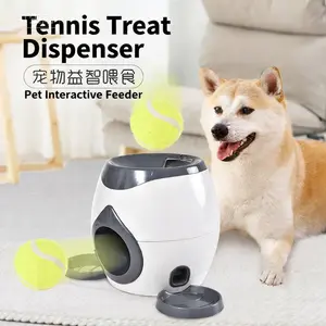 Pet Dog Tennis Ball Self-Entertainment Toy, Automatic Treat Dispenser Feeder, Interactive Indoor Toy for Dogs