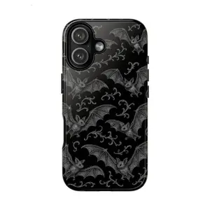 Gothic Bats Touch Case – Dual-Layer Tough iPhone Cover |Suitable for iPhone 17-11 Pro Max/Plus and  Samsung Galaxy S23-25