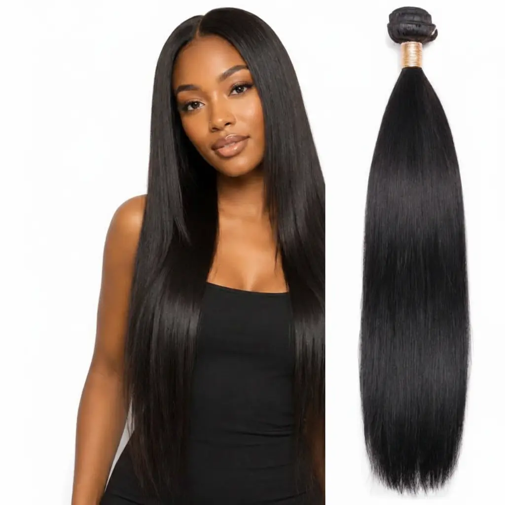 Unisex Straight 100% Virgin Human Hair Bundles, Speechless Shia Hair Extensions