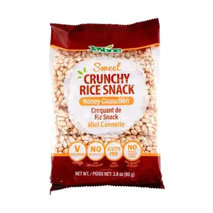 JAYONE Korean Honey Cinnamon Rice Cake Bar 80g - Crispy Korean Rice Candy Snack