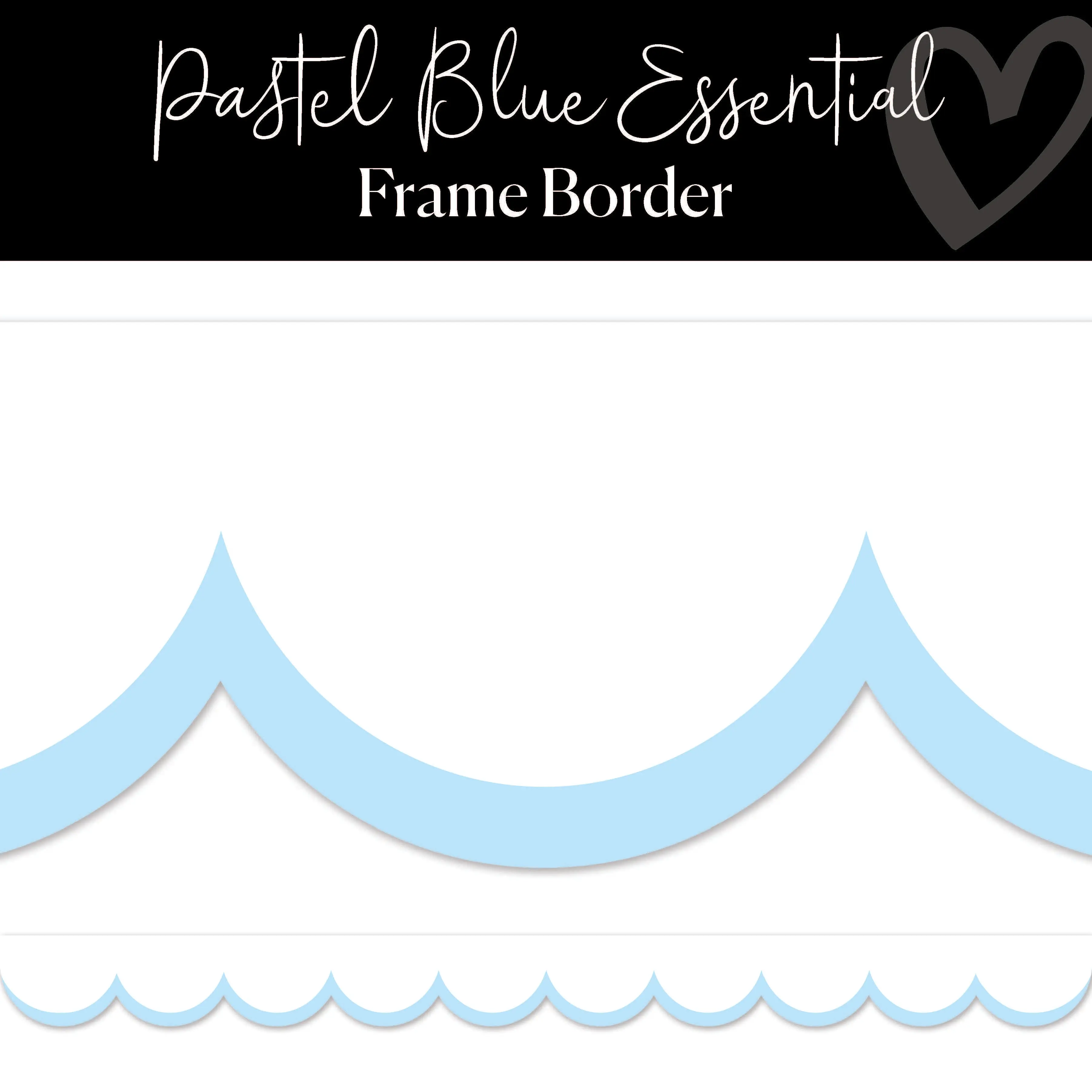 Pastel Blue Essential Bulletin Board Border