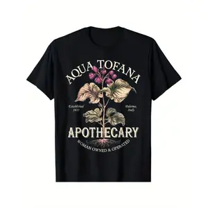 [Gentle] Aqua Tofana Vintage Design Men's 100% Cotton T-Shirt trendy t-shirts