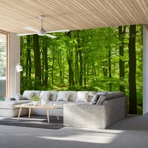 Healing Green Forest Backdrop Botanical Nature Backdrop Calm Scenery Background Cloth Plant Tapestry Wall Hanging Photography Background Polyester Fiber Living Room Bedroom Kitchen Home Decor Studio Prop Wall Art