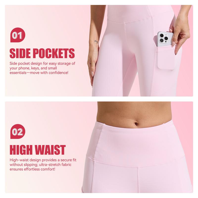 SHOWITTY High Waisted 3 Pack Women's Biker Shorts with Pockets, 11" Plus Size Lightweight Spandex Yoga Workout Running Shorts for Casual Daily Wear