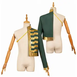 Wicked Prince Fiyero Cosplay Fantasia Costume Disguise for Adult Men Clothes Uniform Roleplay Halloween Carnival Party Suit