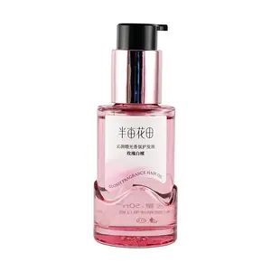 LITTLE DREAM GARDEN Rose Sandalwood Hair Oil 50ml - Leave-in Treatment for Frizz Control & Reduced Breakage, Woody Floral Scent