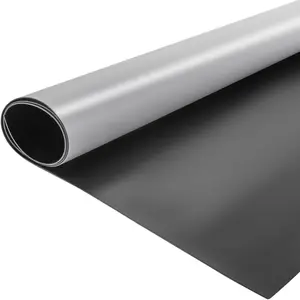 VEVOR Dance Floor Roll Portable, TikTokShopBlackFriday, 6.6x15.7ft Practice Dance Floor,1.5mm Thickness PVC Dance Flooring Grey/Black Roll Out Dance Floor Non-Slide & Wearproof Dance Floor Easy Cleaning for Ballet