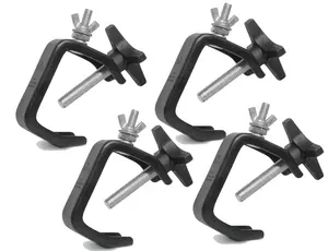 4x CHAUVET DJ CLP-03 Light-Duty C-Clamp for 1-2" Truss