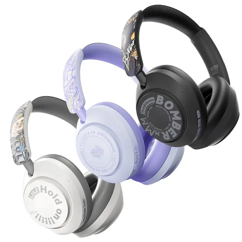 Mixed Active Noise Cancelling Bluetooth-compatible 5.4 Wireless Headset with Microphone, 200 Hours Playtime, Transparency, Custom APP