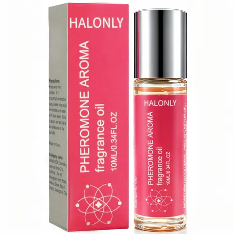 Halonly Women's Harsh Chemicals-Free Longwear Roll-On Oil-Based Perfume - Human Grade Natural Oils, Elegant Lasting Scent, Sweet Floral & Fruity Notes, Skin-Kind, Travel-Size Eau de Parfum, 24 Months Shelf Life, Suitable for Both Daily & Special Occasions