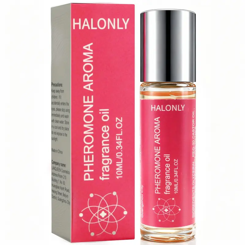 Halonly Women's Harsh Chemicals-Free Longwear Roll-On Oil-Based Perfume - Human Grade Natural Oils, Elegant Lasting Scent, Sweet Floral & Fruity Notes, Skin-Kind, Travel-Size Eau de Parfum, 24 Months Shelf Life, Suitable for Both Daily & Special Occasions