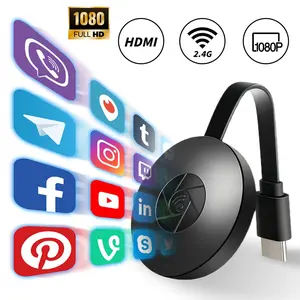 HDMI Display Screen Mirroring Dongle, Wireless Mirroring Screen Mirroring Device, Mobile Phone WiFi High-Definition HDMI Screen Projection, 2.4GWiFi HDMI Transmitter and Receiver, Screen Mirroring Adapter