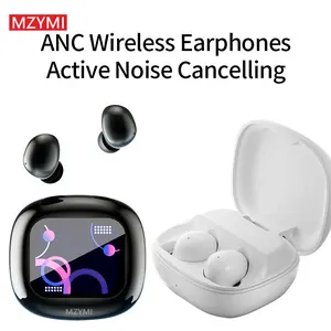 MZYMI S11 Sleep Headphones Wireless Mic Noise Cancelling Charging Electronic Earbuds Device HiFi Audio LCD Touch Automatic  Earphones Local Delivery