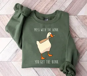 Silly Goose Mess With The Honk You Get The Bonk Sweatshirt, Silly Goose Shirt, Buggy Goose T-shirt, Summer Shirt