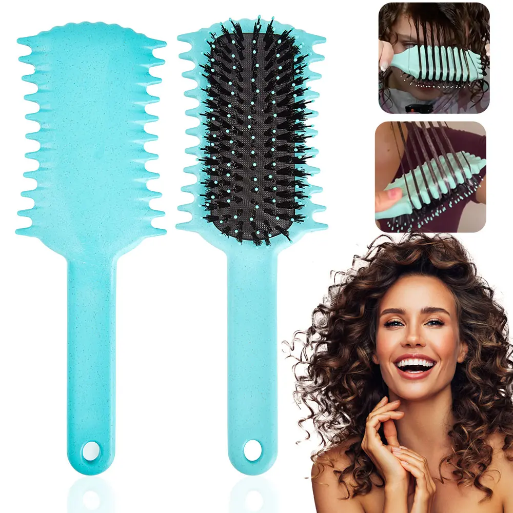 Curly Hair Brush for Men and Women, Curl-Defining Styling Tool, Single Pack, Ideal for Combing and Shaping Curls, Hair Styling Comb, Curling Brush, Hair Styling Tools