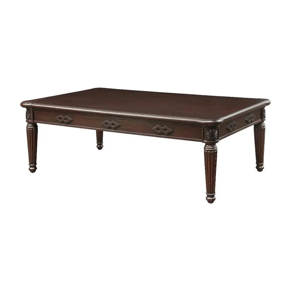 Contemporary Espresso Finish Coffee Table with Sturdy Construction