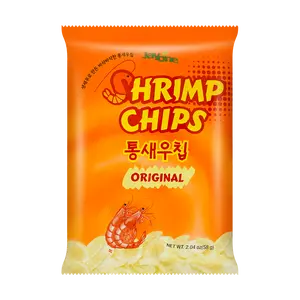 JAYONE Korean Shrimp Crackers - Original Flavor, 58g - Crispy Seafood Snack for Parties & Snacking
