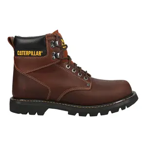 CAT Mens Second Shift 6 Inch Slip Resistant Soft Toe  Work/Duty - Brown