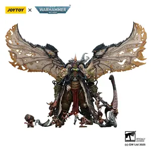 JOYTOY  Warhammer 40k 1/18  Action Figure Mortarion， Daemon Primarch of Nurgle with Ancient weapons‘The Lantern' and ‘Silence' JT02564