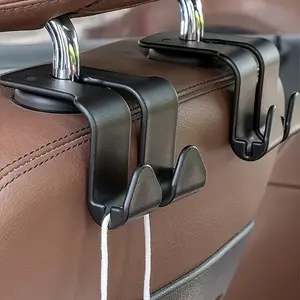 Two heavy-duty truck seat back hooks, multi-functional dual storage clamps, space-saving vehicle storage devices, made of PVC material, suitable for various vehicle models, very suitable for suspension bags and accessories, interior hook system, sturdy st