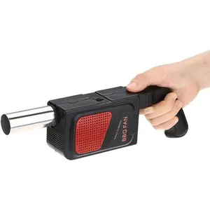 Electric Fire Blower Fan - Portable Handheld Battery Powered Air Blower, Fast Ignition for BBQ Grill, Fireplace, Campfire, Bonfire, Camping, Picnic and Outdoor Cooking