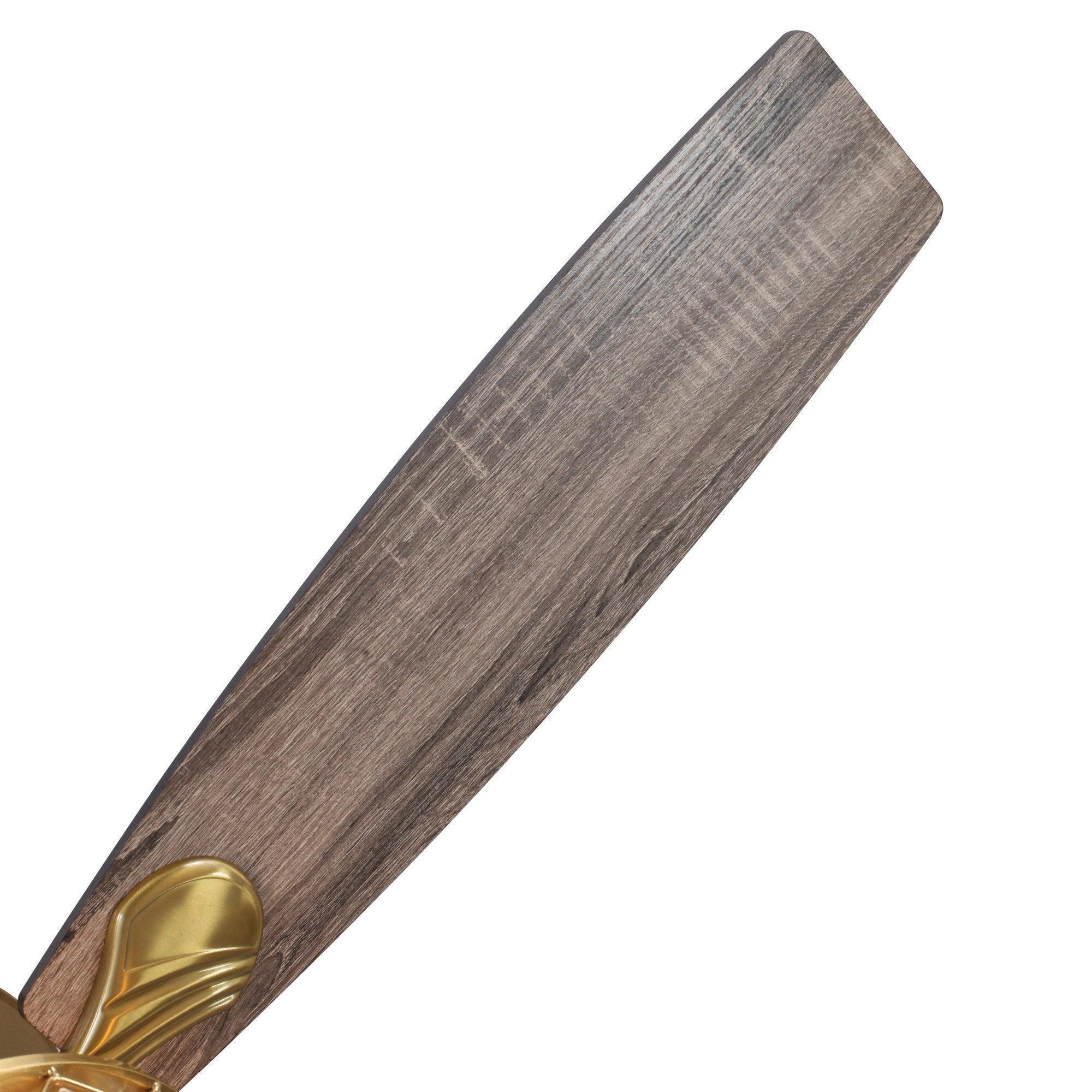 Luxurious 52-Inch Gold Ceiling Fan with Dimmable LED Light & Remote Control | Modern Elegant Home Decor