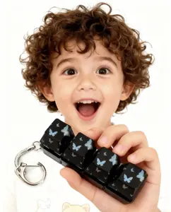 A butterfly-shaped stress-relieving keyboard toy with various styles and LED lighting effects. The toy keyboard, which can help alleviate symptoms of ADHD, reduce stress and enhance concentration, can also help relieve stress.