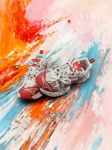 Spider-Man Dad Shoes Unisex Casual Patchwork Sneakers, All-Season Low Top Rubber Sole Fabric Footwear, Paris Style Colorful Design