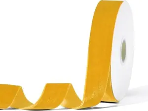 1" x 10 Yards Velvet Ribbon for Gift Wrapping, Velvet Ribbon for Christmas DIY Craft Wedding Floral Holiday Valentine's Day Decoration Choker Hair Bow Hat Wreath Making,